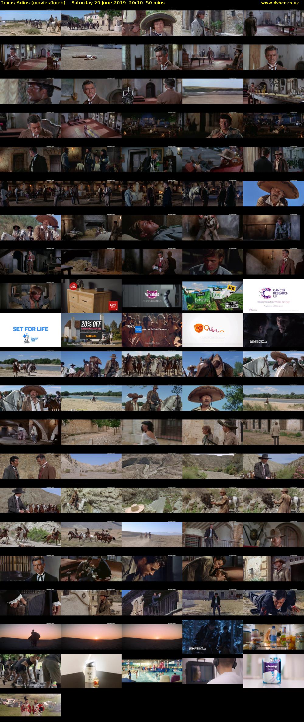 Texas Adios (movies4men) Saturday 29 June 2019 20:10 - 21:00