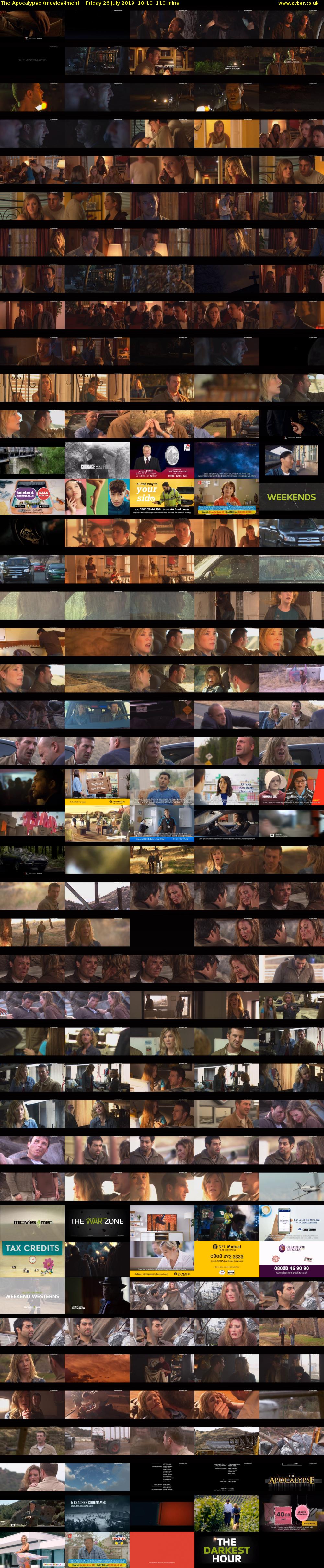 The Apocalypse (movies4men) Friday 26 July 2019 10:10 - 12:00