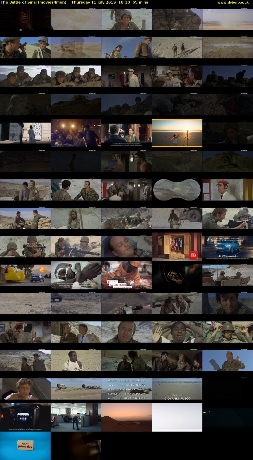The Battle of Sinai (movies4men) Thursday 11 July 2019 18:10 - 19:15