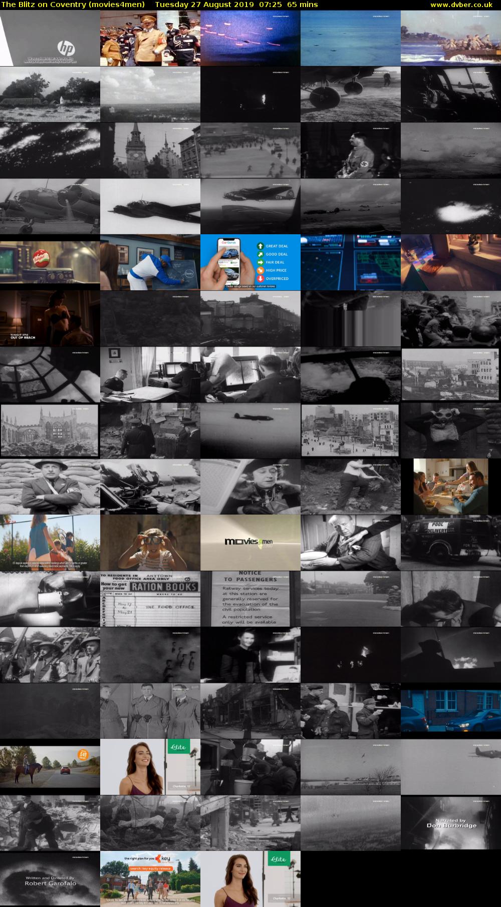 The Blitz on Coventry (movies4men) Tuesday 27 August 2019 07:25 - 08:30
