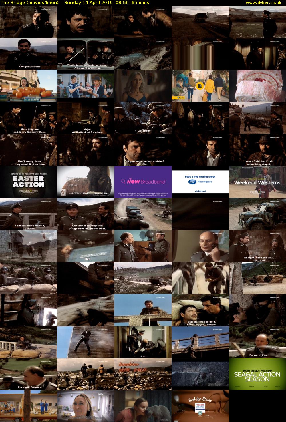 The Bridge (movies4men) Sunday 14 April 2019 08:50 - 09:55