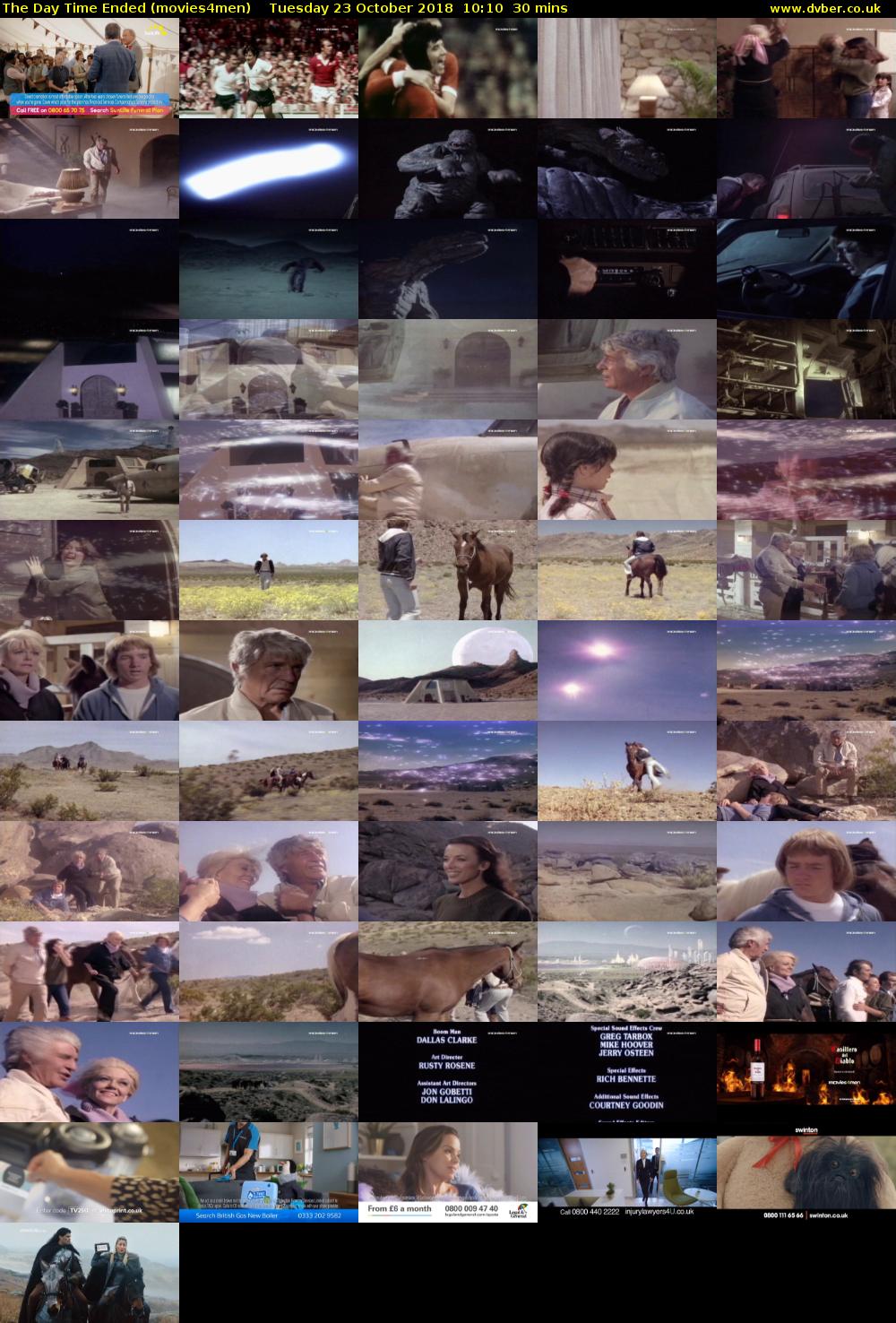 The Day Time Ended (movies4men) Tuesday 23 October 2018 10:10 - 10:40