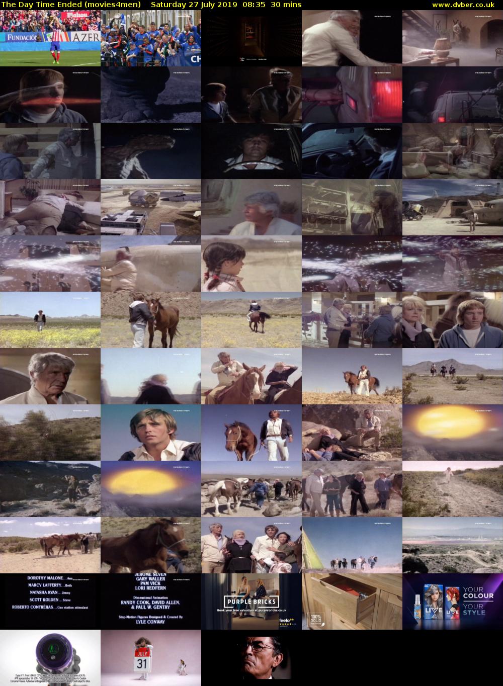 The Day Time Ended (movies4men) Saturday 27 July 2019 08:35 - 09:05