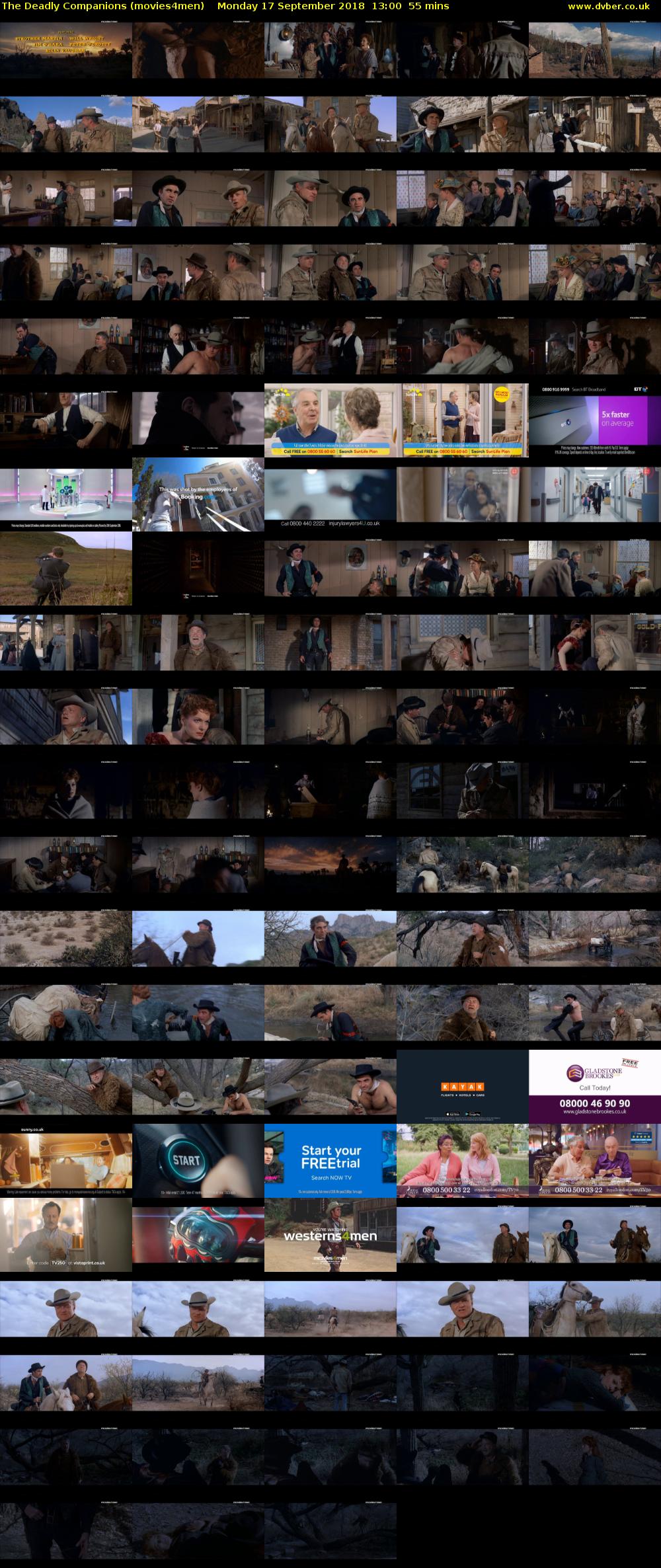 The Deadly Companions (movies4men) Monday 17 September 2018 13:00 - 13:55