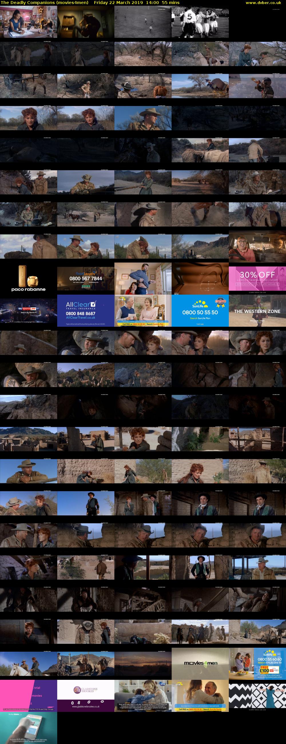 The Deadly Companions (movies4men) Friday 22 March 2019 14:00 - 14:55