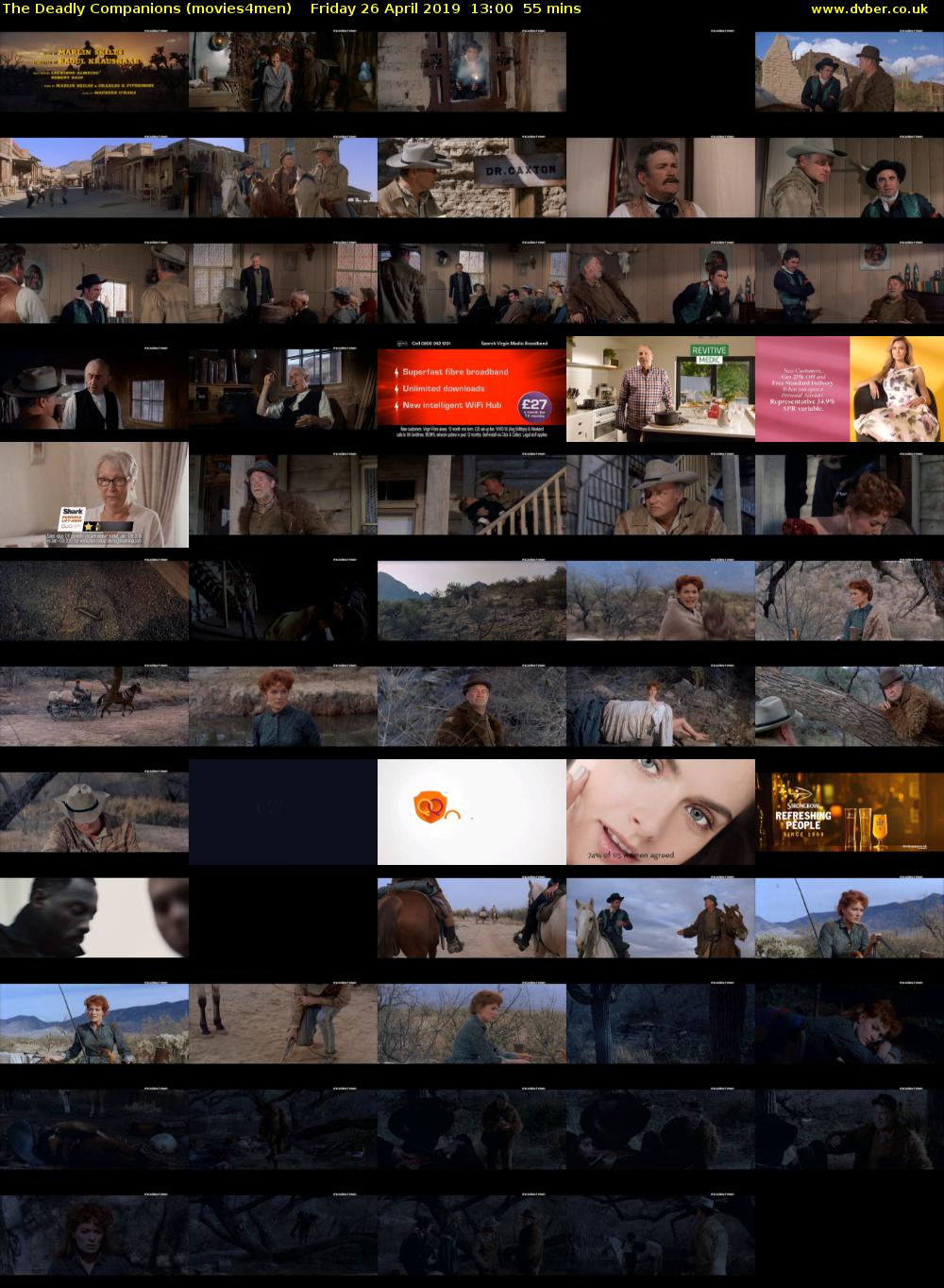 The Deadly Companions (movies4men) Friday 26 April 2019 13:00 - 13:55