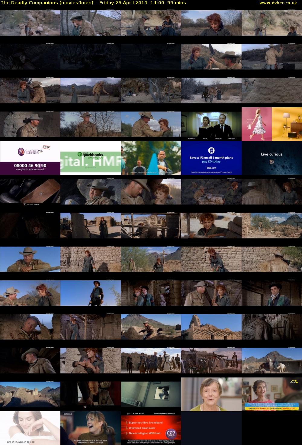 The Deadly Companions (movies4men) Friday 26 April 2019 14:00 - 14:55