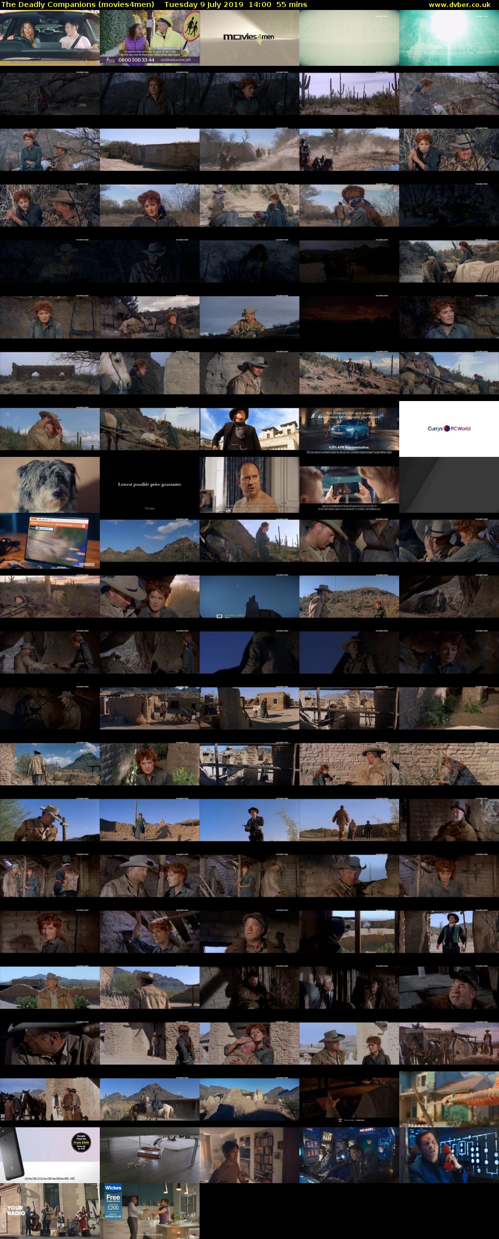 The Deadly Companions (movies4men) Tuesday 9 July 2019 14:00 - 14:55