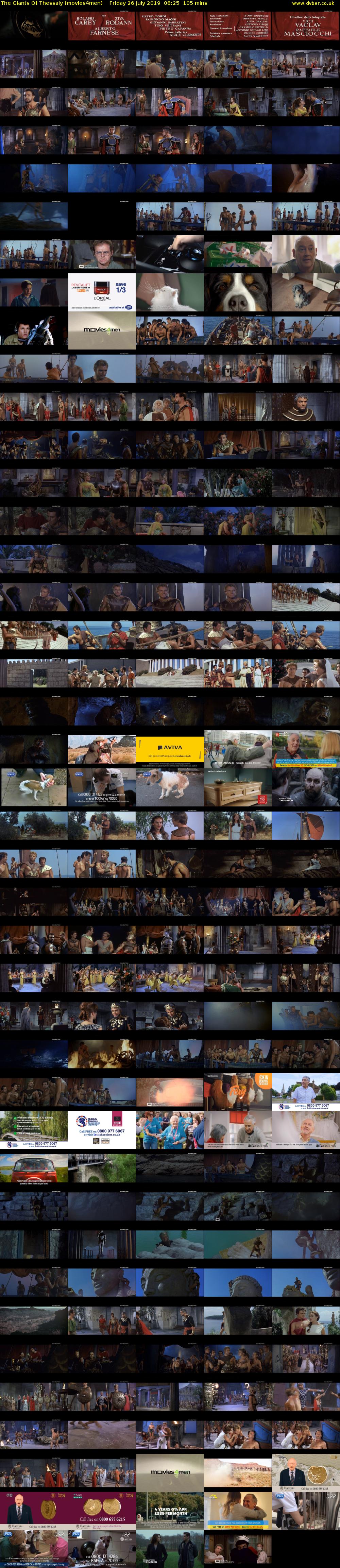 The Giants Of Thessaly (movies4men) Friday 26 July 2019 08:25 - 10:10
