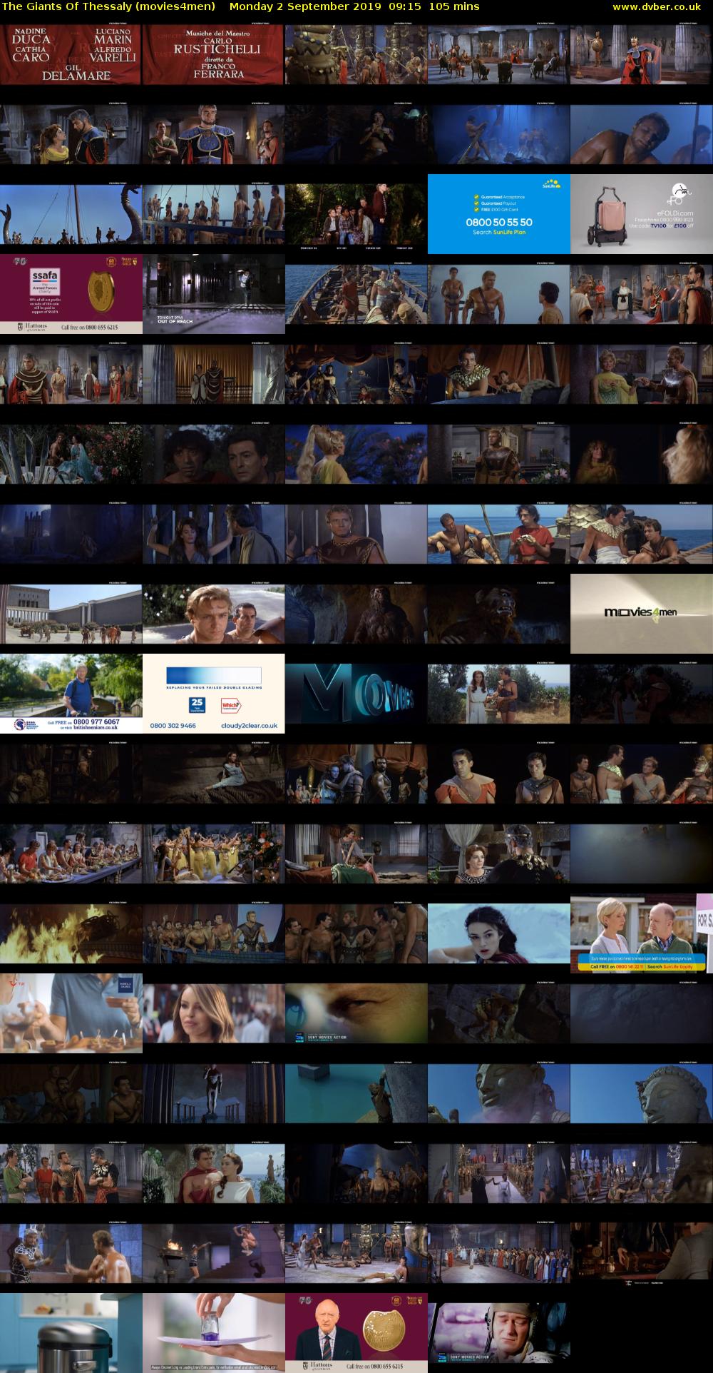 The Giants Of Thessaly (movies4men) Monday 2 September 2019 09:15 - 11:00