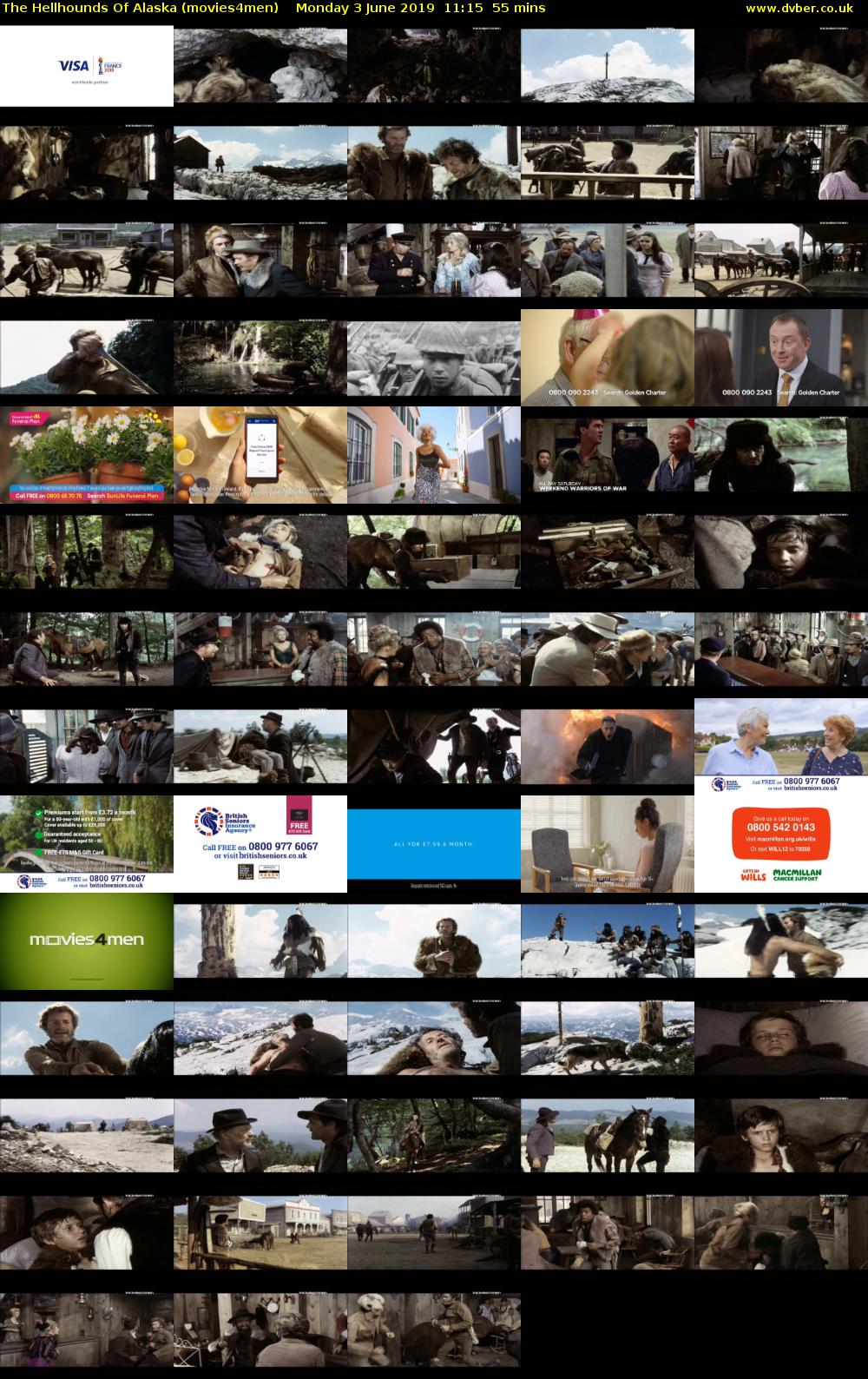 The Hellhounds Of Alaska (movies4men) Monday 3 June 2019 11:15 - 12:10