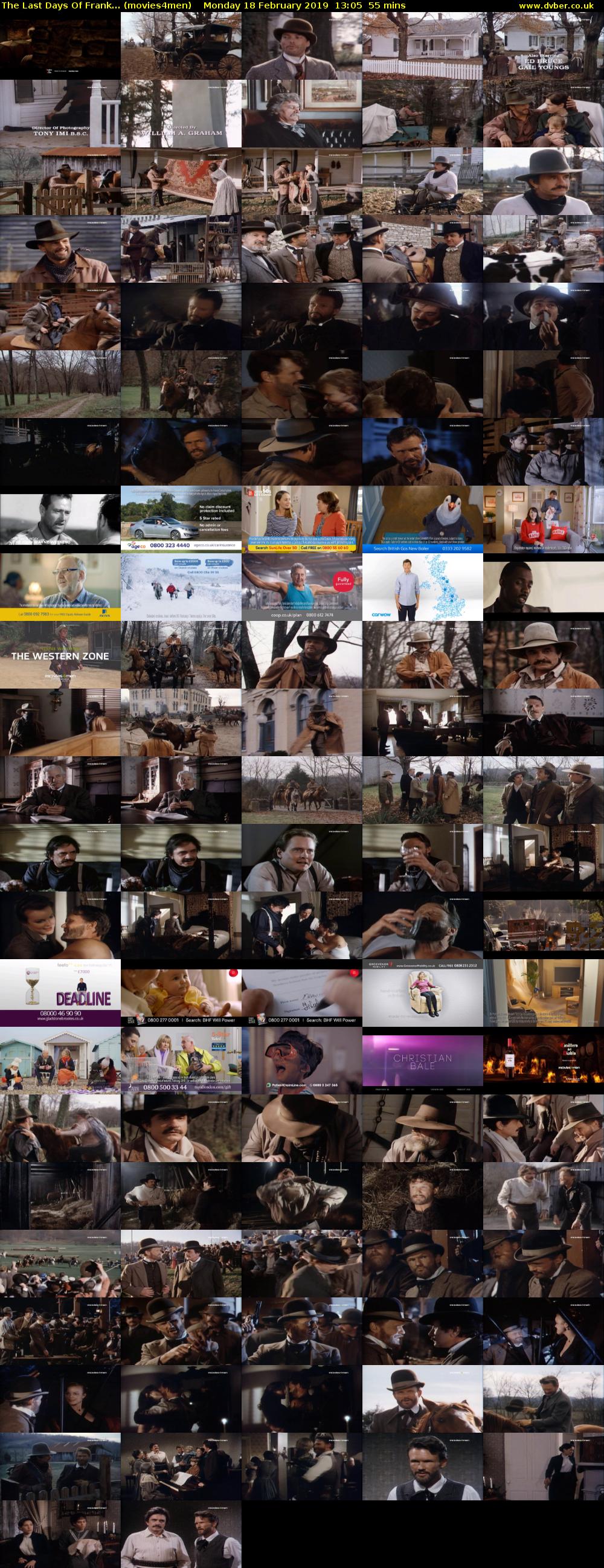 The Last Days Of Frank... (movies4men) Monday 18 February 2019 13:05 - 14:00