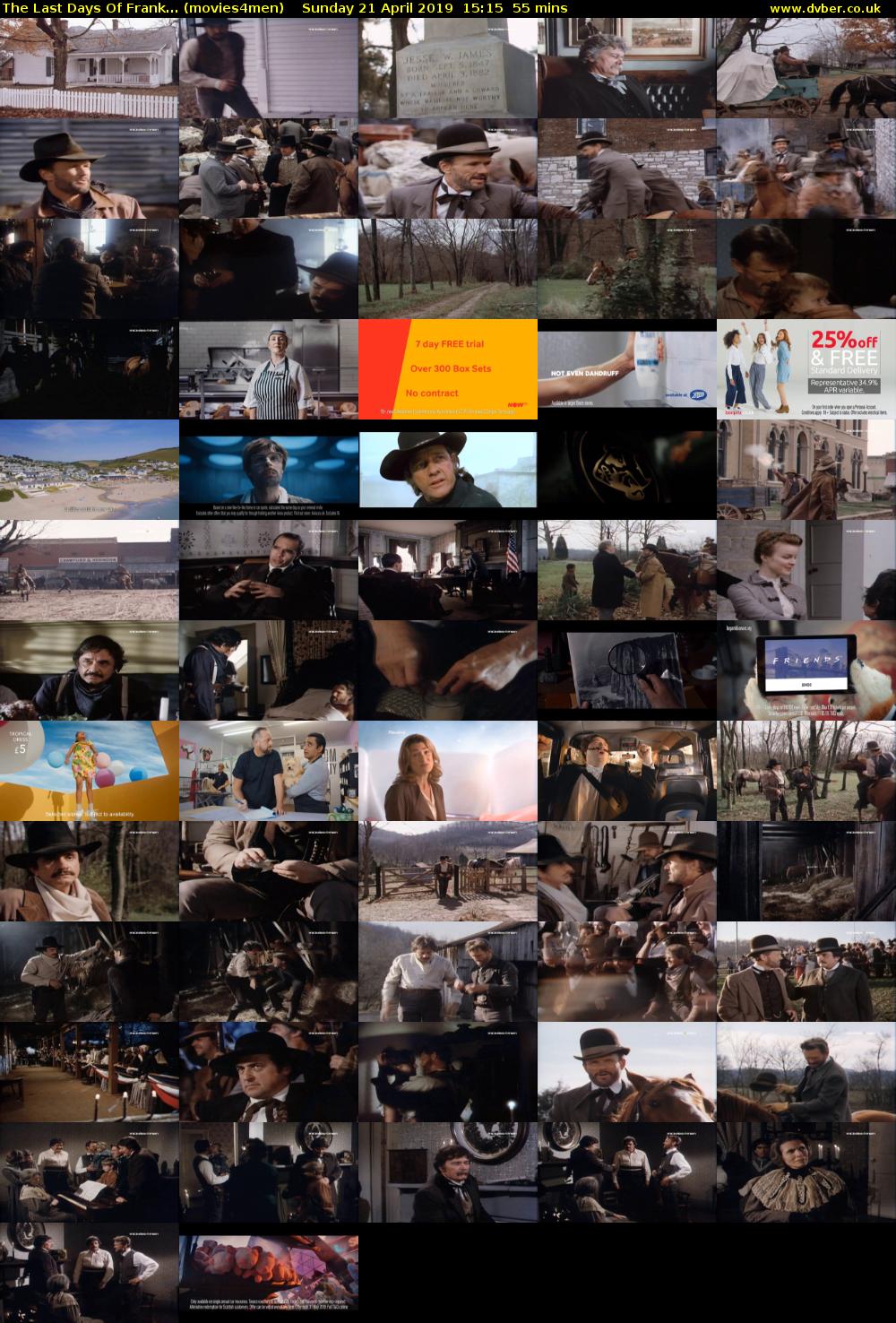 The Last Days Of Frank... (movies4men) Sunday 21 April 2019 15:15 - 16:10