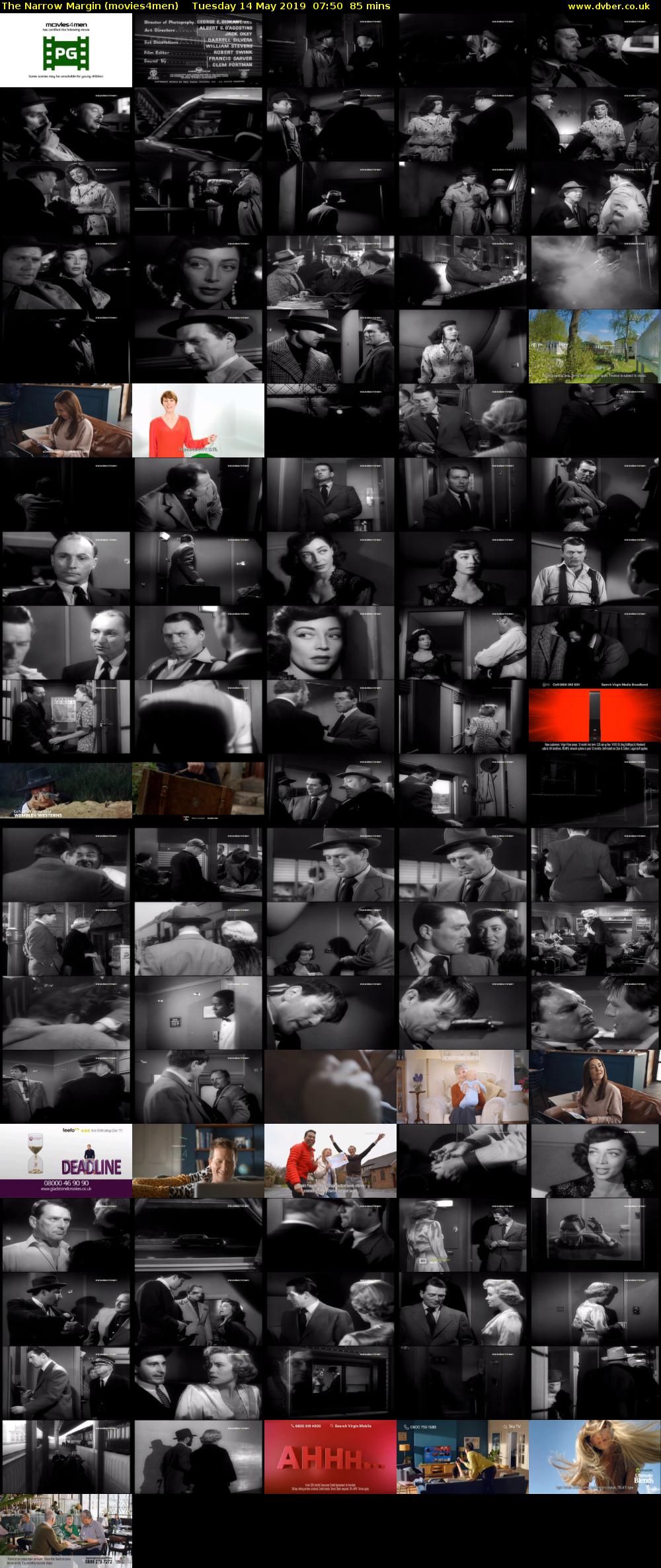 The Narrow Margin (movies4men) Tuesday 14 May 2019 07:50 - 09:15