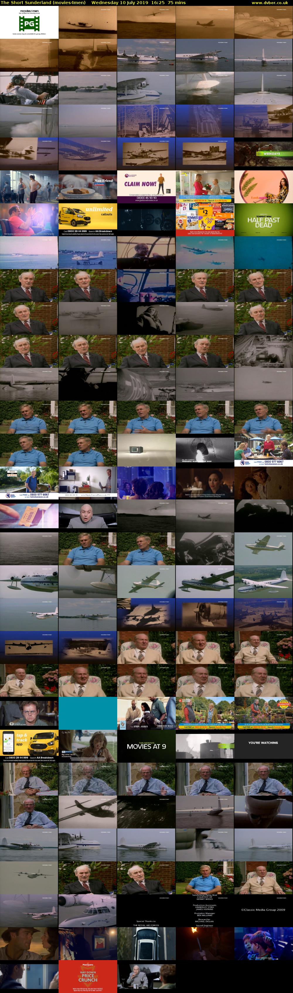The Short Sunderland (movies4men) Wednesday 10 July 2019 16:25 - 17:40