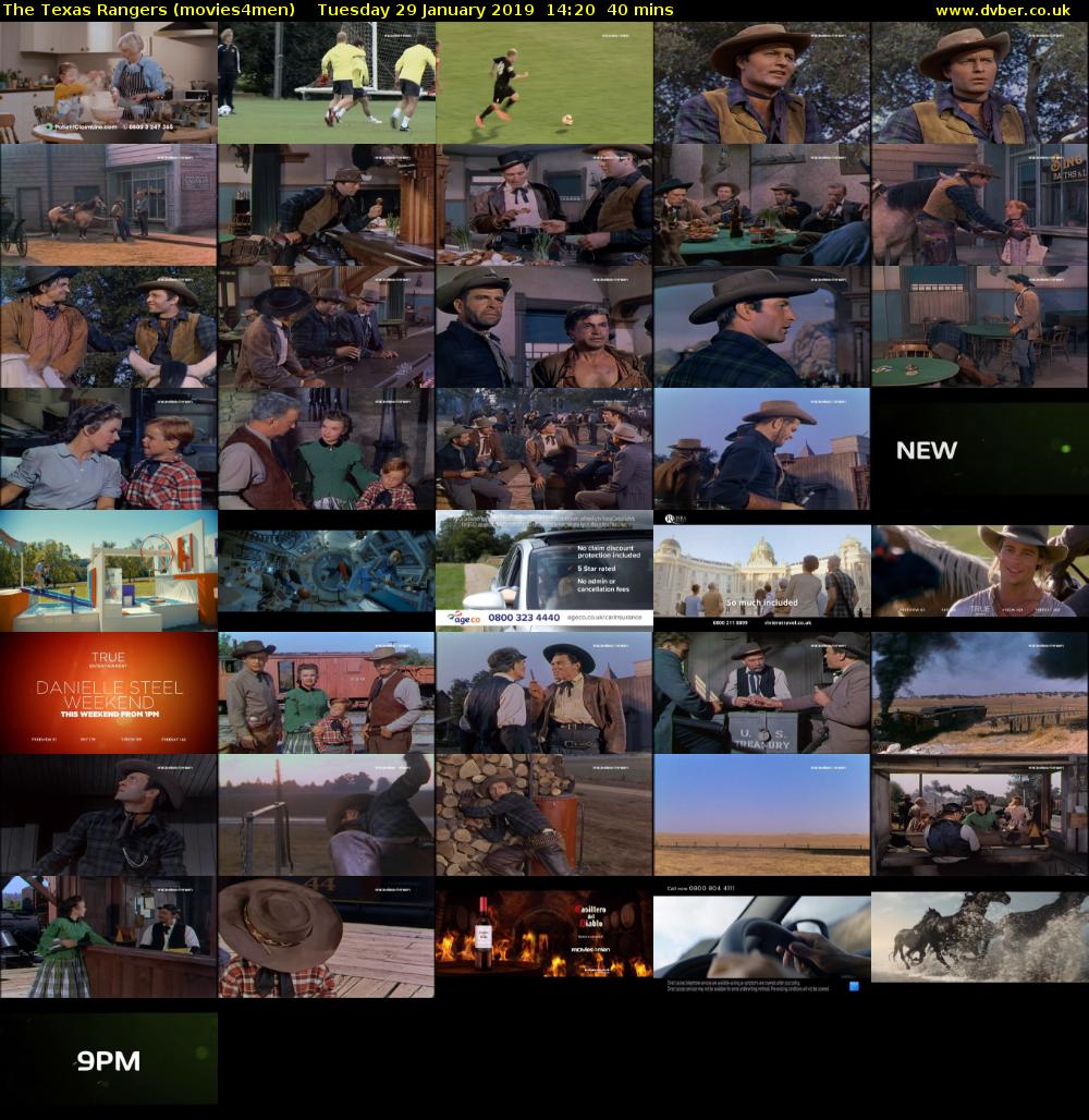 The Texas Rangers (movies4men) Tuesday 29 January 2019 14:20 - 15:00