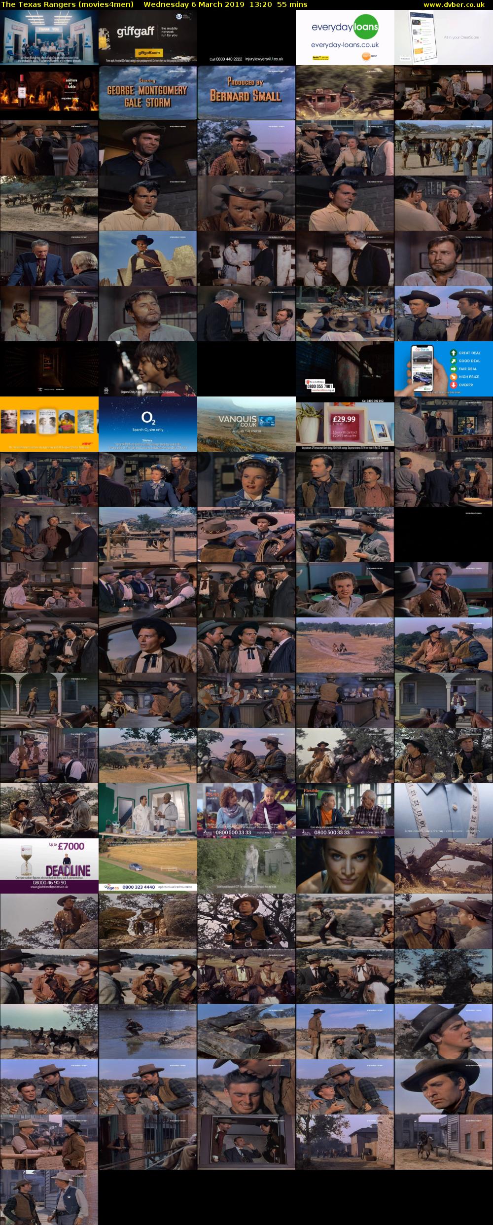 The Texas Rangers (movies4men) Wednesday 6 March 2019 13:20 - 14:15