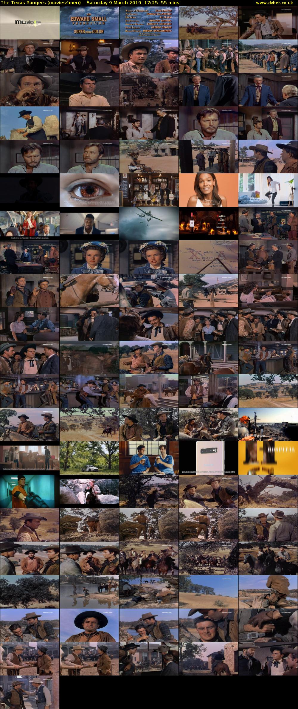 The Texas Rangers (movies4men) Saturday 9 March 2019 17:25 - 18:20