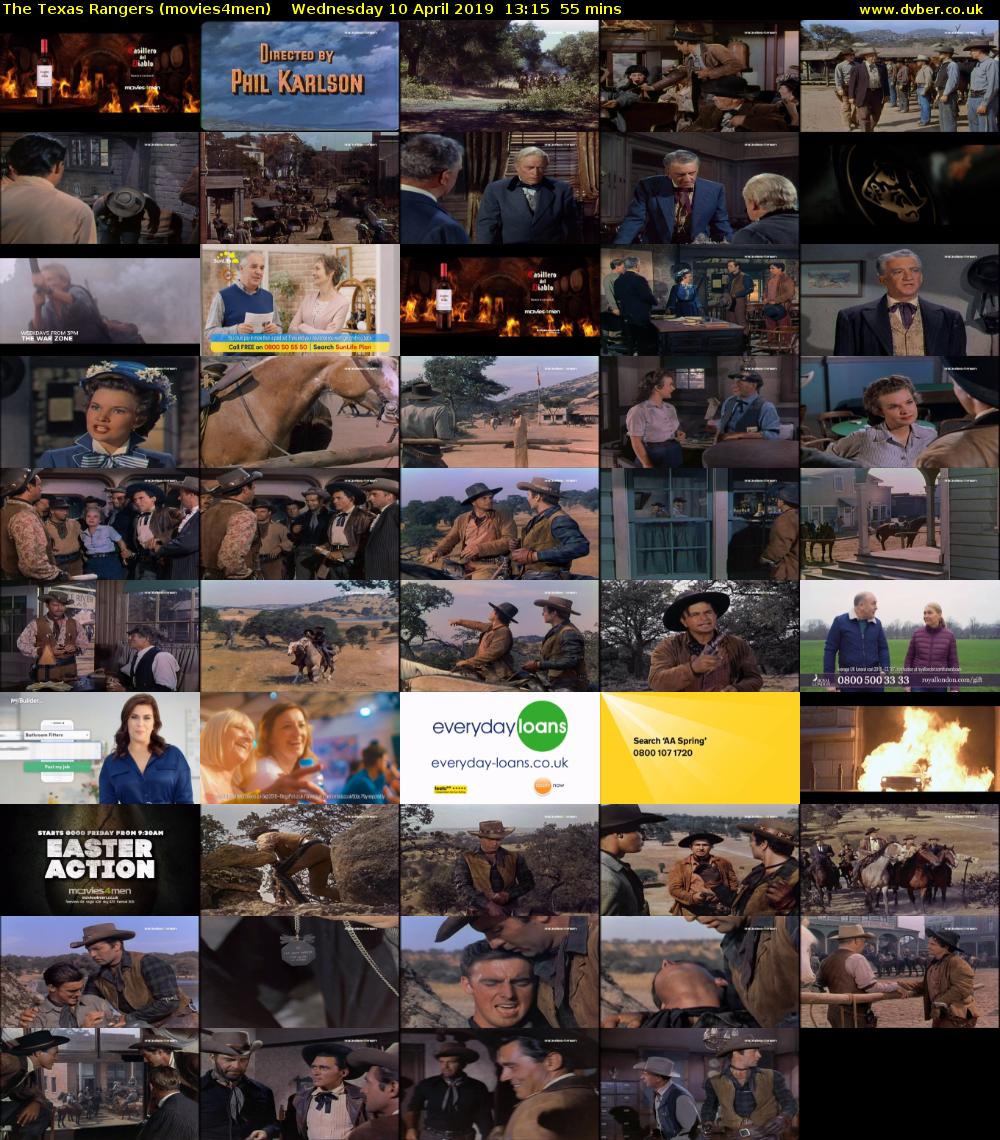 The Texas Rangers (movies4men) Wednesday 10 April 2019 13:15 - 14:10