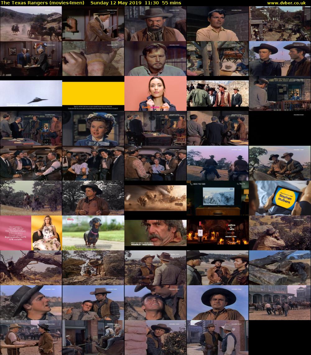 The Texas Rangers (movies4men) Sunday 12 May 2019 11:30 - 12:25
