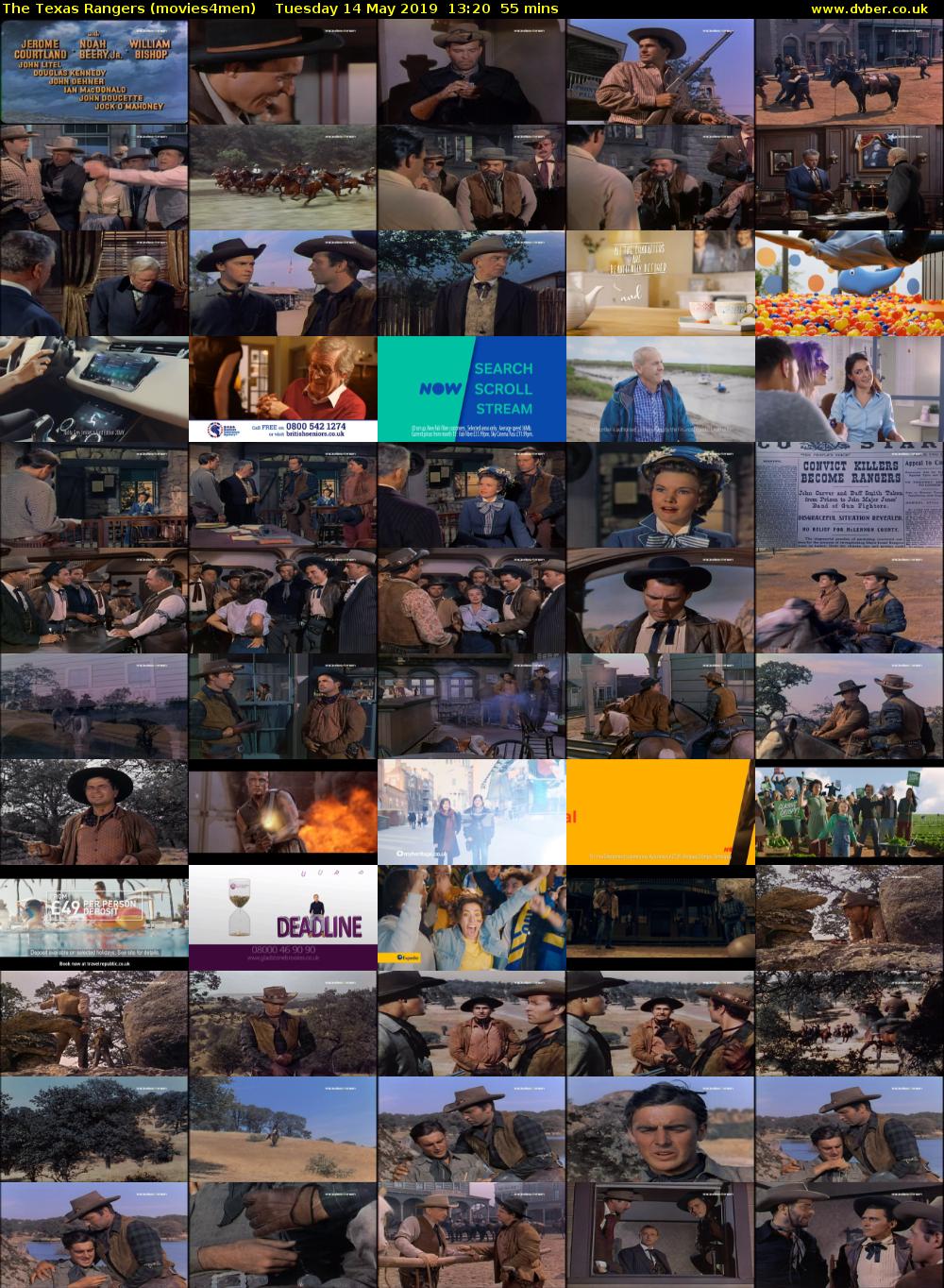 The Texas Rangers (movies4men) Tuesday 14 May 2019 13:20 - 14:15
