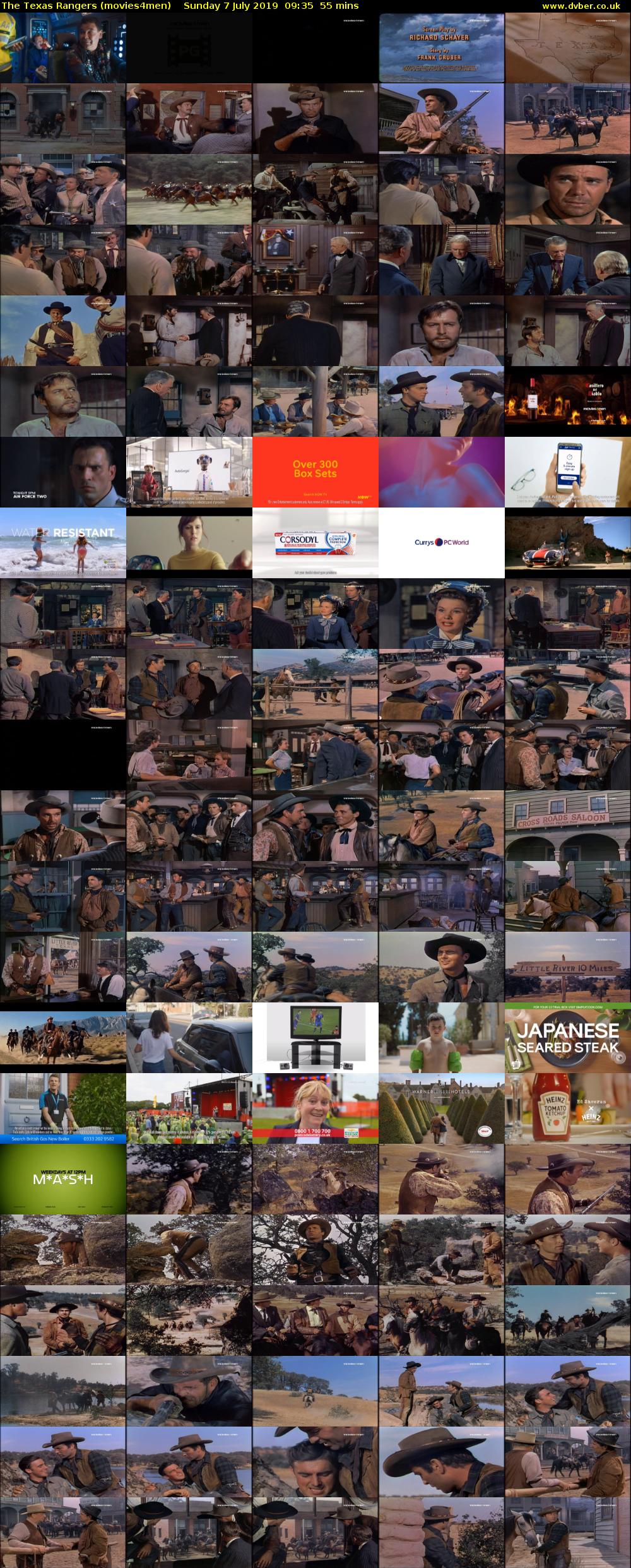 The Texas Rangers (movies4men) Sunday 7 July 2019 09:35 - 10:30