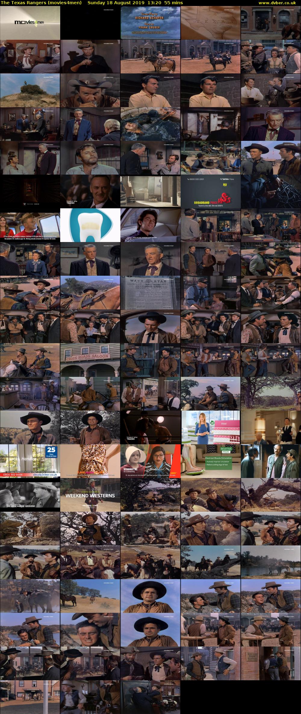 The Texas Rangers (movies4men) Sunday 18 August 2019 13:20 - 14:15