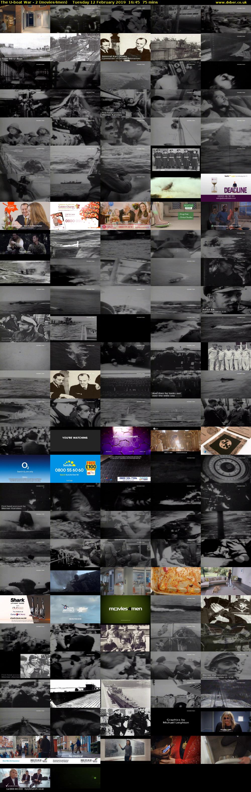 The U-boat War - 2 (movies4men) Tuesday 12 February 2019 16:45 - 18:00