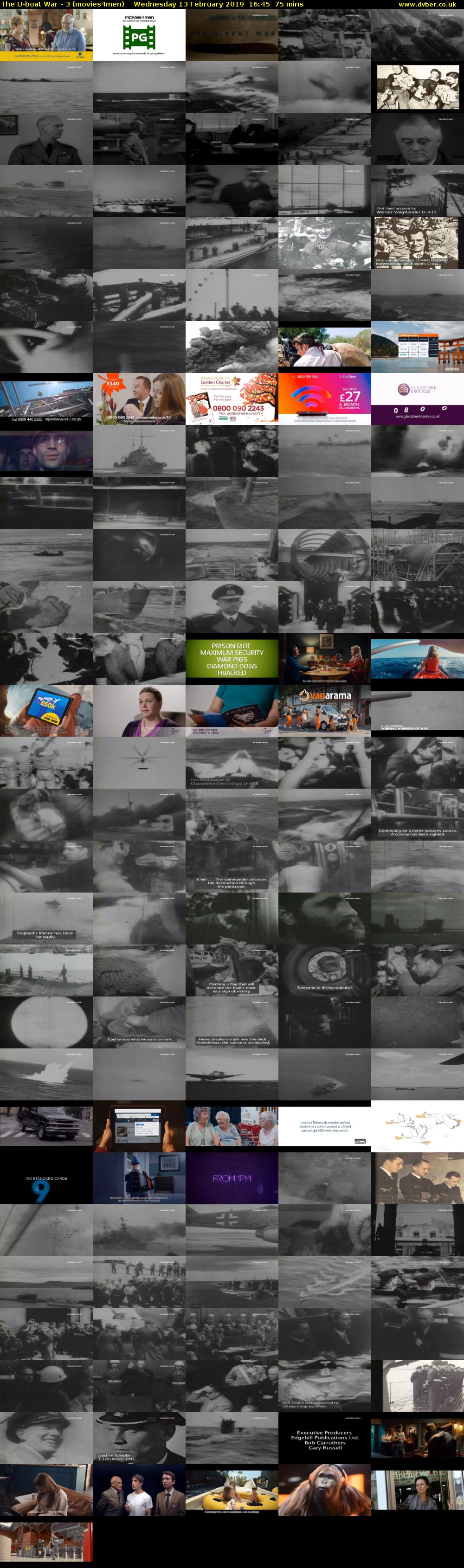 The U-boat War - 3 (movies4men) Wednesday 13 February 2019 16:45 - 18:00