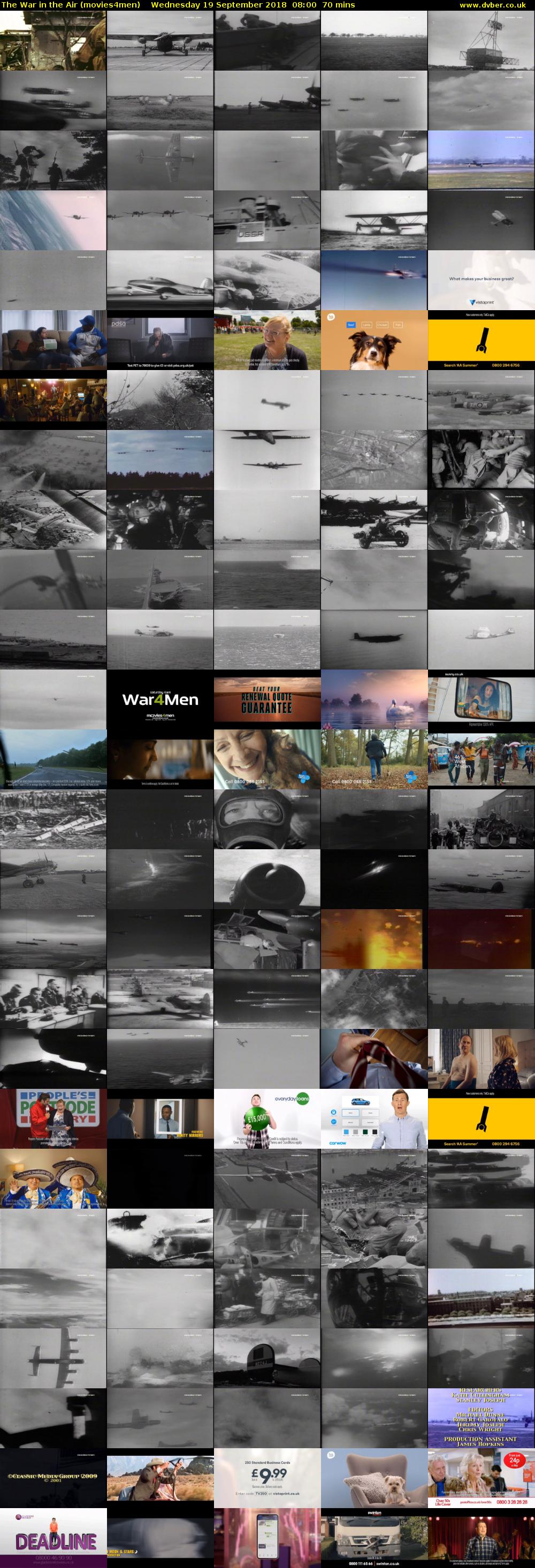 The War in the Air (movies4men) Wednesday 19 September 2018 08:00 - 09:10