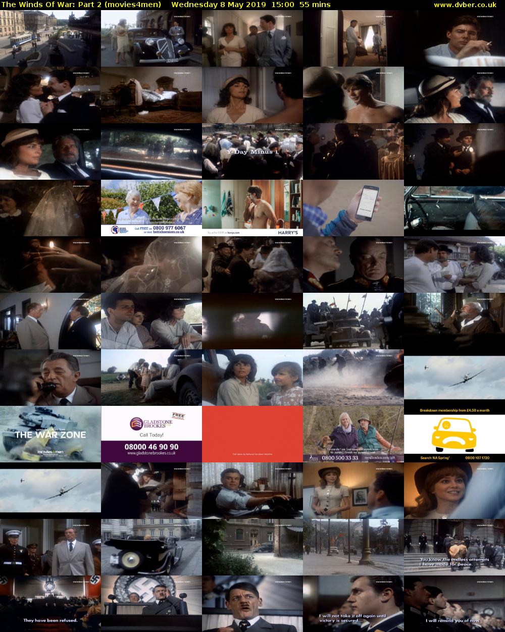 The Winds Of War: Part 2 (movies4men) Wednesday 8 May 2019 15:00 - 15:55