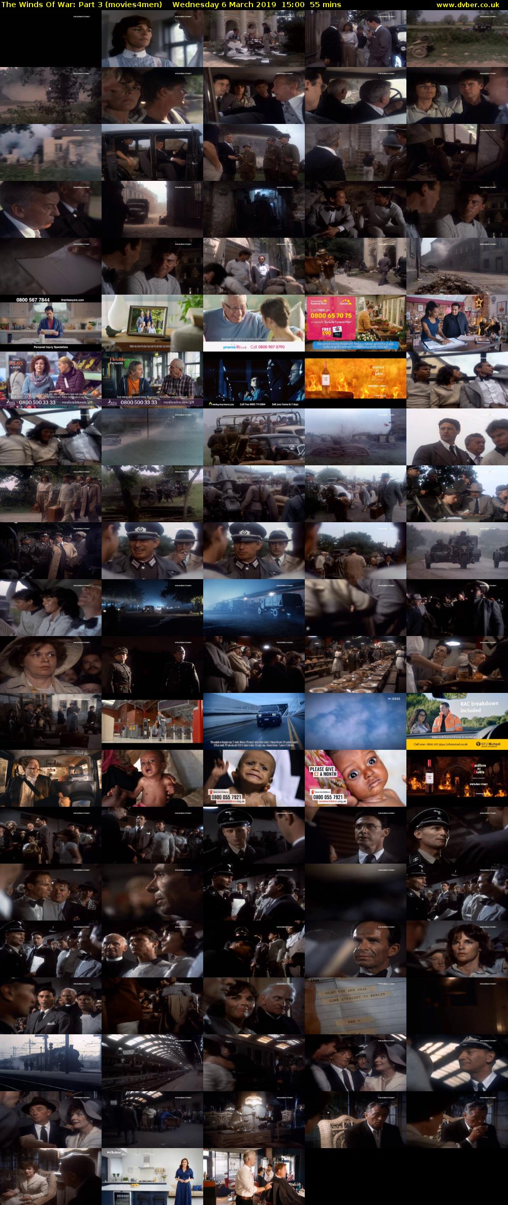 The Winds Of War: Part 3 (movies4men) Wednesday 6 March 2019 15:00 - 15:55
