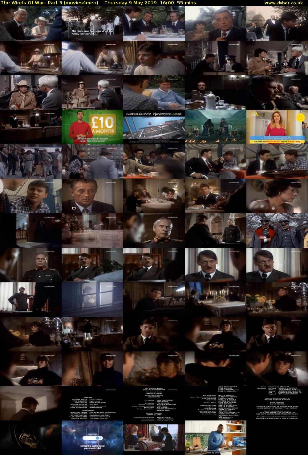 The Winds Of War: Part 3 (movies4men) Thursday 9 May 2019 16:00 - 16:55