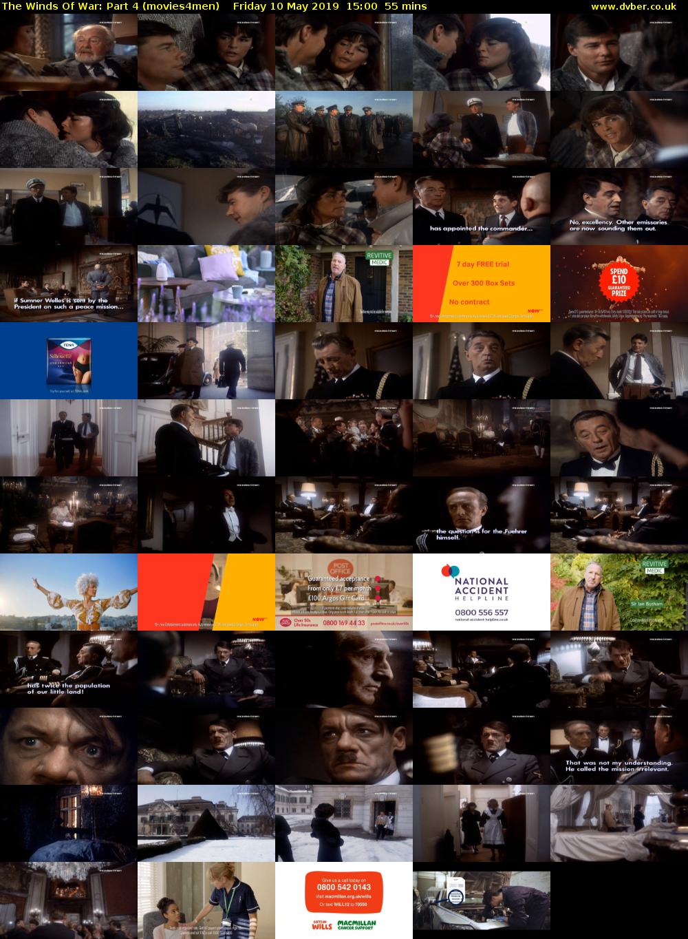 The Winds Of War: Part 4 (movies4men) Friday 10 May 2019 15:00 - 15:55