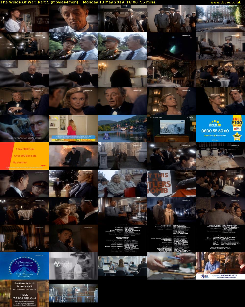 The Winds Of War: Part 5 (movies4men) Monday 13 May 2019 16:00 - 16:55