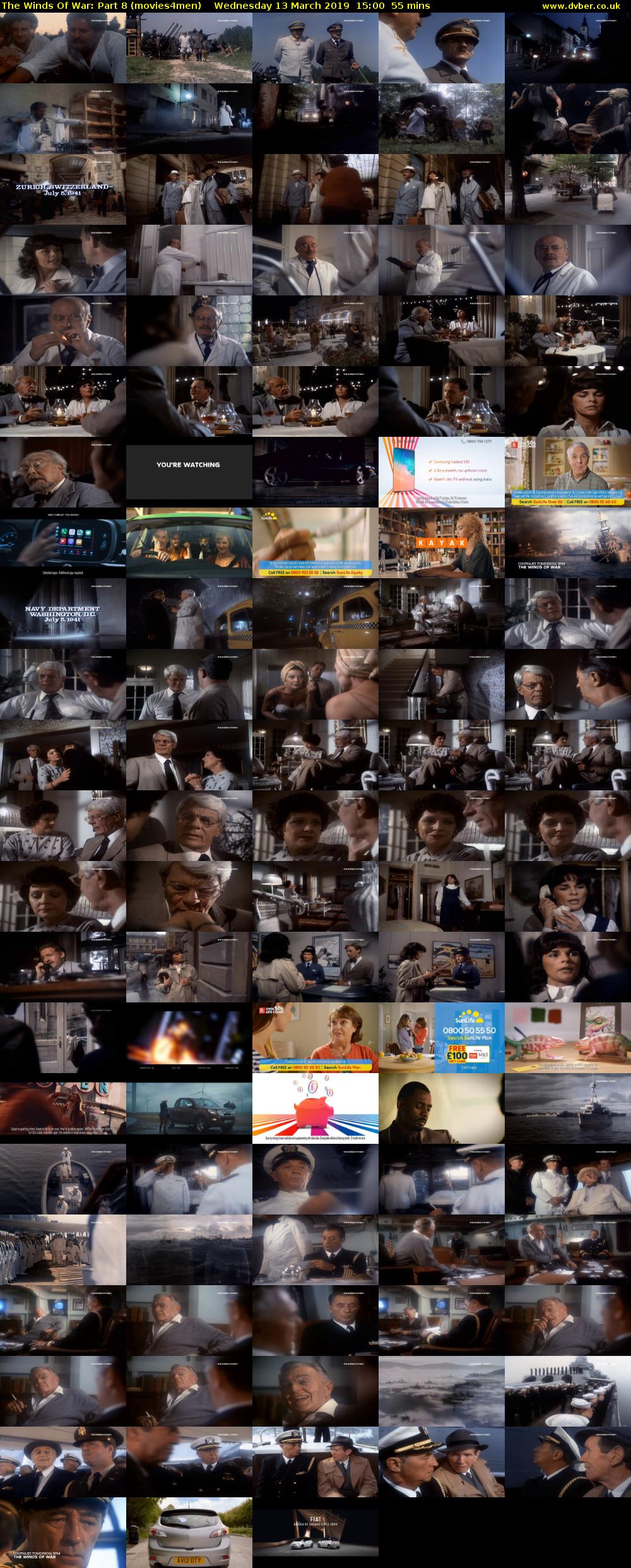 The Winds Of War: Part 8 (movies4men) Wednesday 13 March 2019 15:00 - 15:55