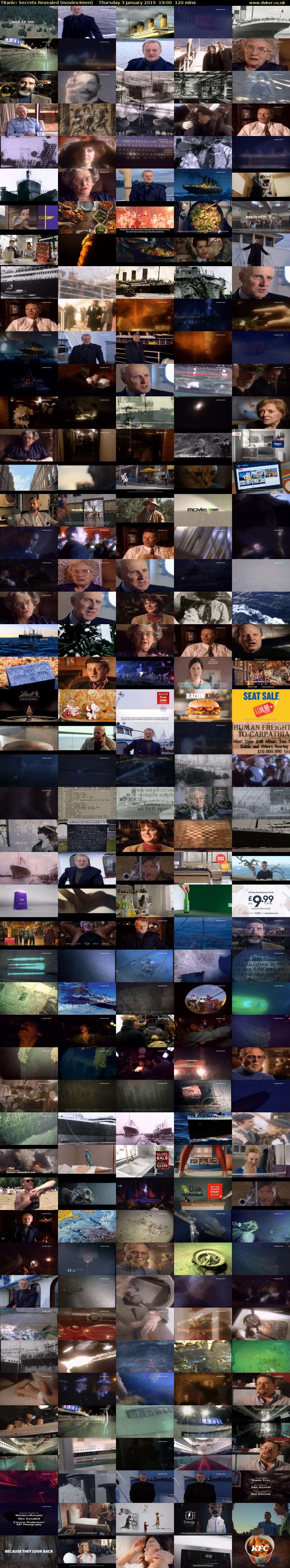 Titanic: Secrets Revealed (movies4men) Thursday 3 January 2019 19:00 - 21:00