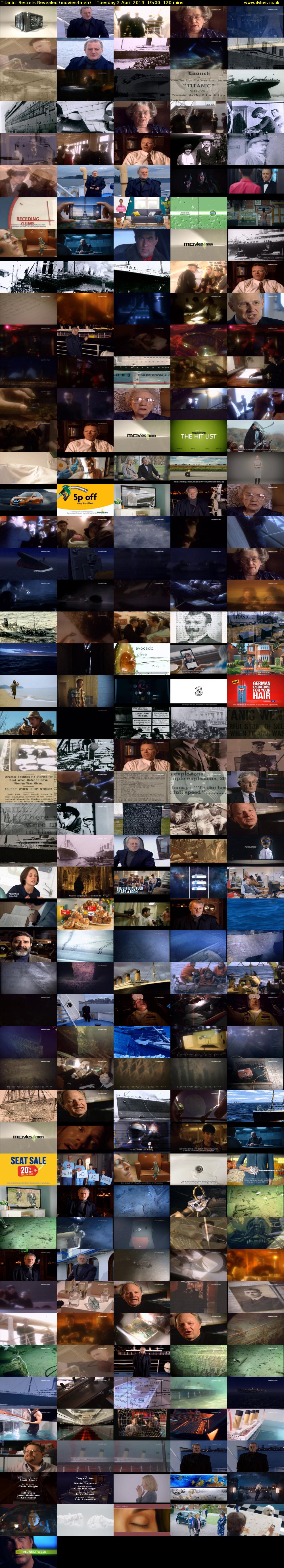 Titanic: Secrets Revealed (movies4men) Tuesday 2 April 2019 19:00 - 21:00