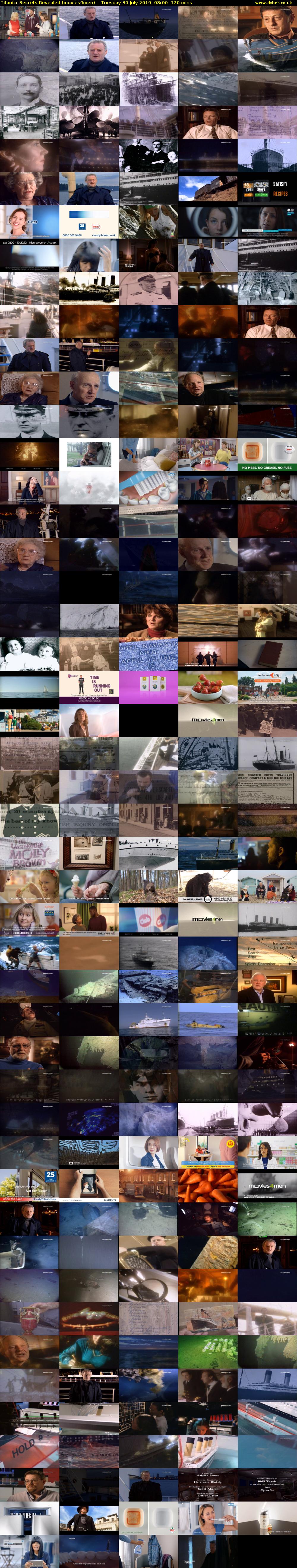 Titanic: Secrets Revealed (movies4men) Tuesday 30 July 2019 08:00 - 10:00