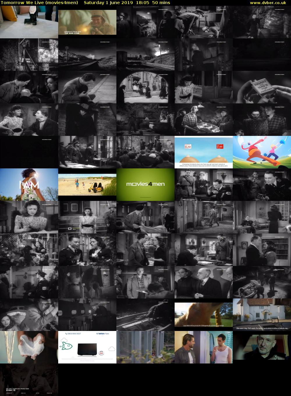 Tomorrow We Live (movies4men) Saturday 1 June 2019 18:05 - 18:55
