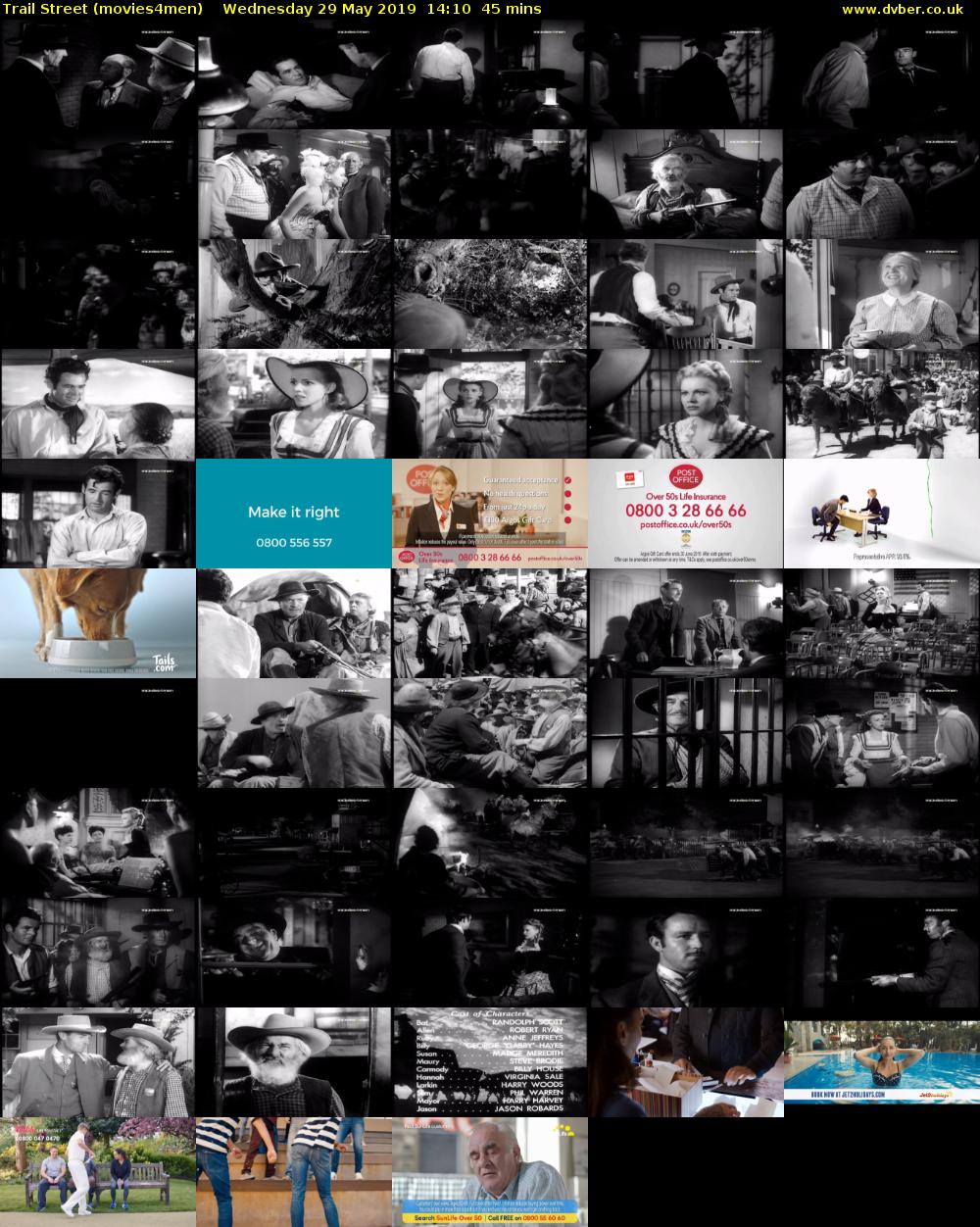Trail Street (movies4men) Wednesday 29 May 2019 14:10 - 14:55