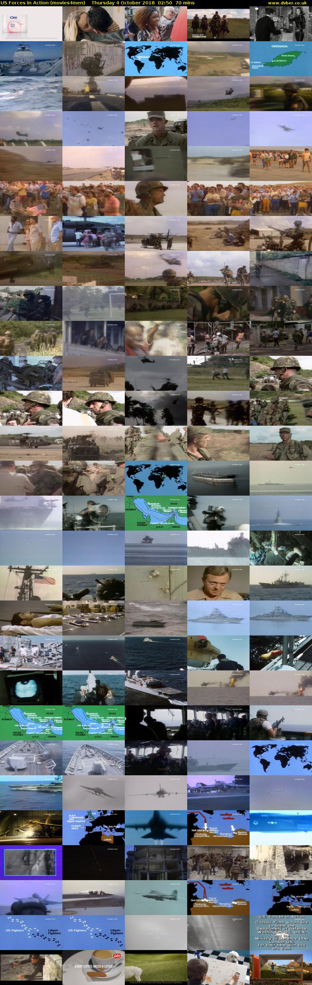 US Forces In Action (movies4men) Thursday 4 October 2018 02:50 - 04:00