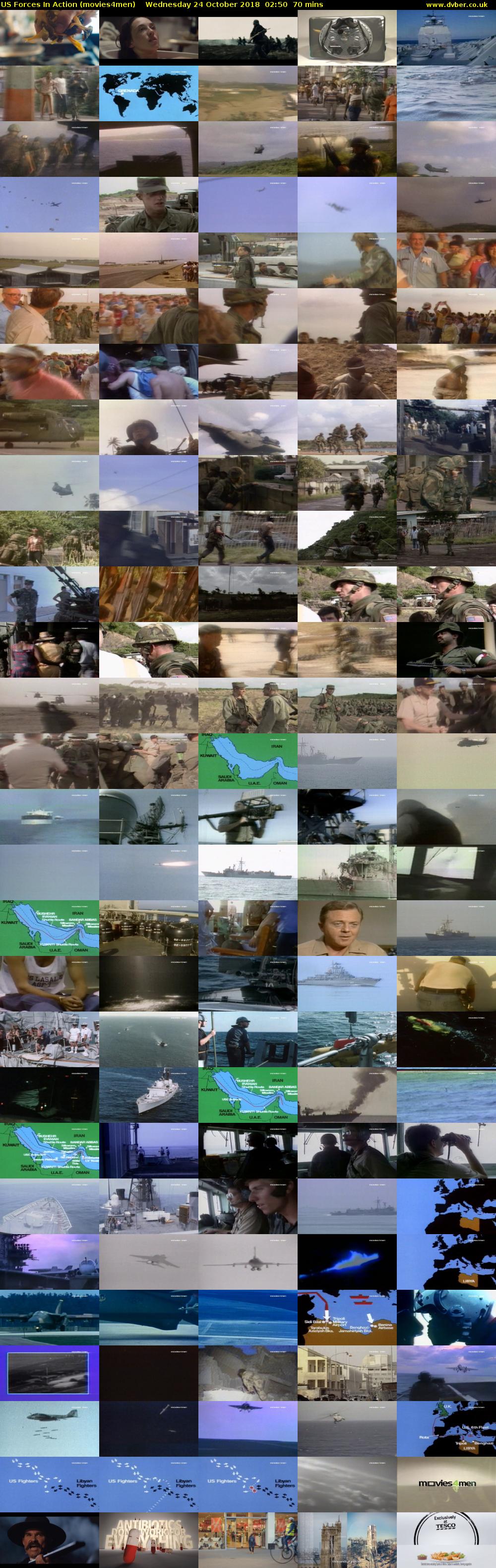 US Forces In Action (movies4men) Wednesday 24 October 2018 02:50 - 04:00