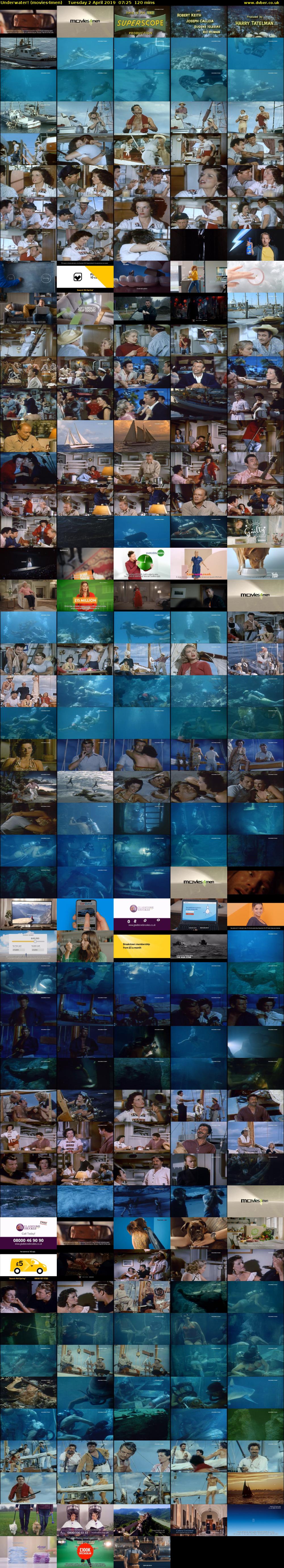 Underwater! (movies4men) Tuesday 2 April 2019 07:25 - 09:25