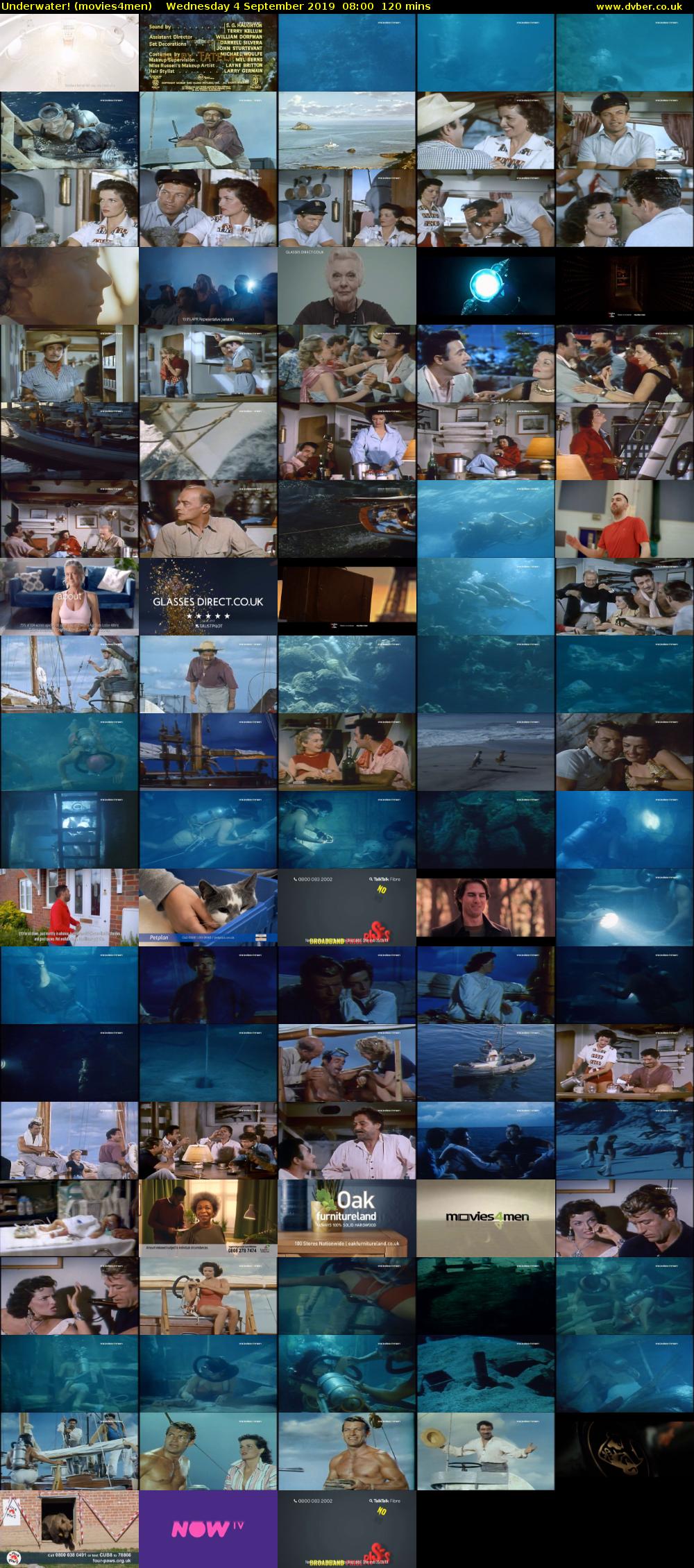Underwater! (movies4men) Wednesday 4 September 2019 08:00 - 10:00
