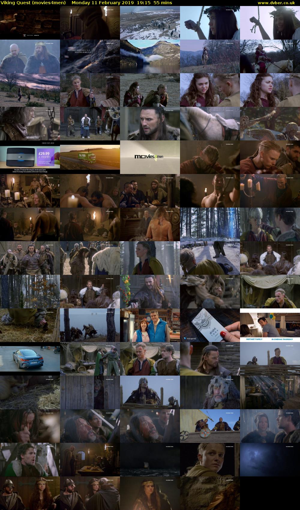 Viking Quest (movies4men) Monday 11 February 2019 19:15 - 20:10