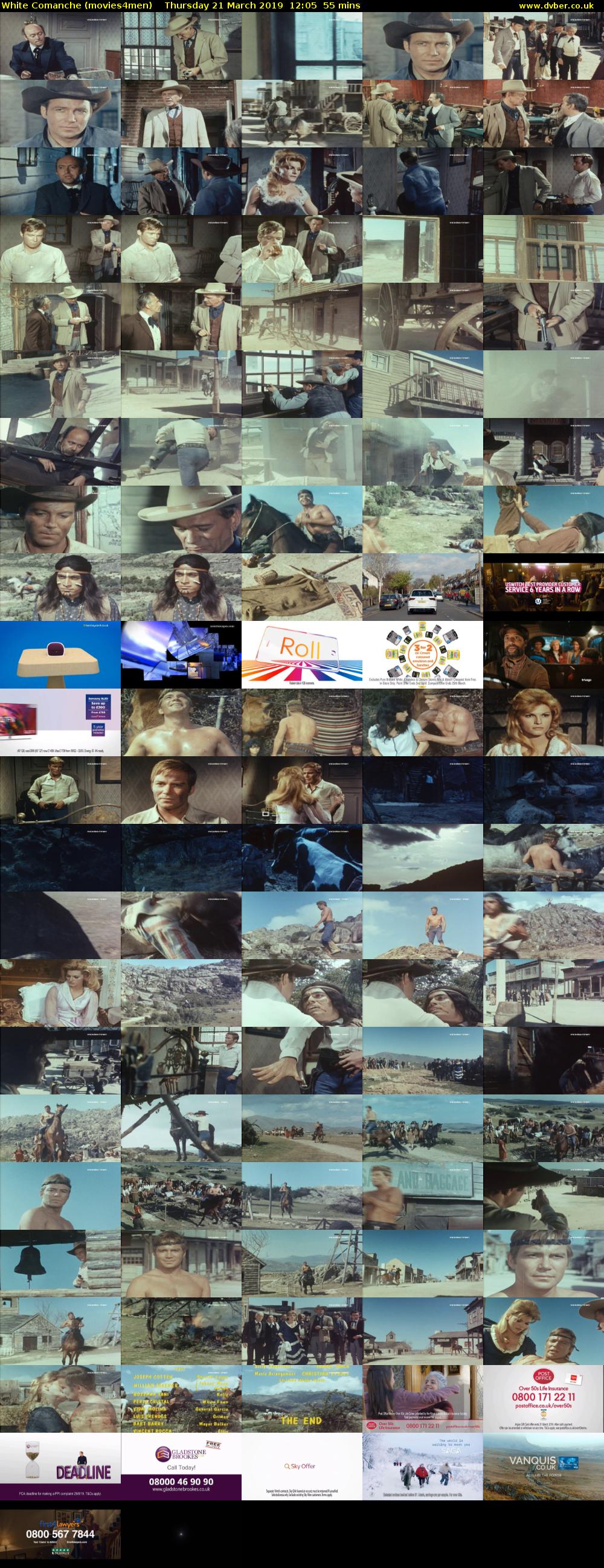 White Comanche (movies4men) Thursday 21 March 2019 12:05 - 13:00