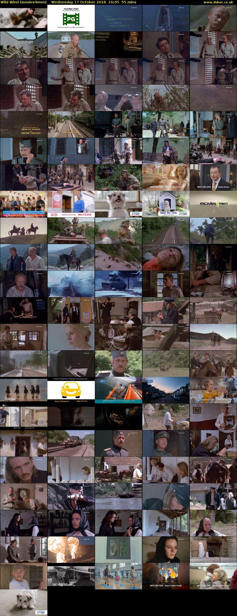 Wild Wind (movies4men) Wednesday 17 October 2018 16:05 - 17:00