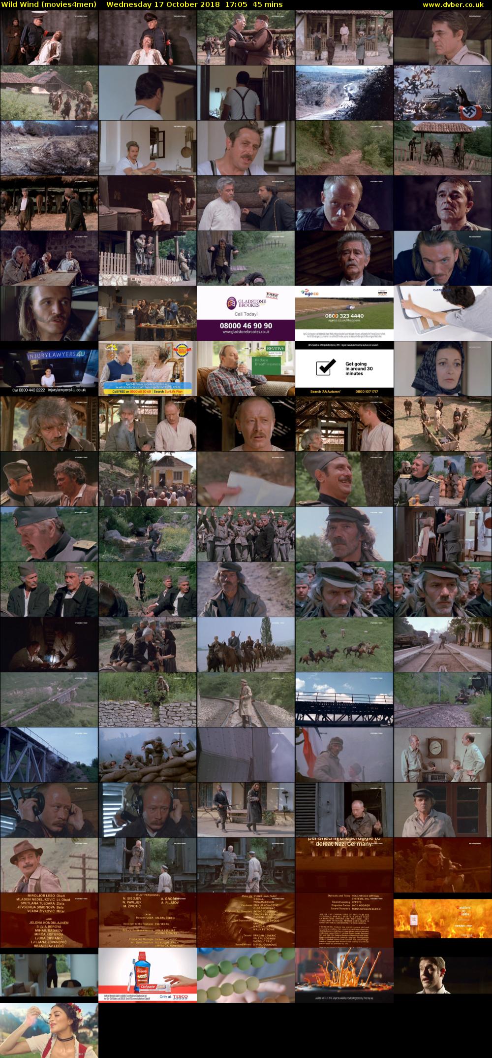 Wild Wind (movies4men) Wednesday 17 October 2018 17:05 - 17:50