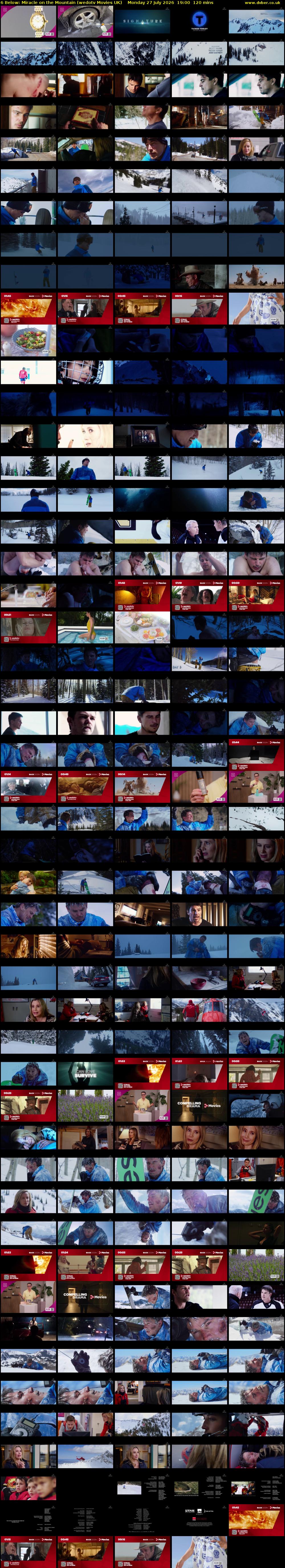6 Below: Miracle on the Mountain (wedotv Movies UK) Monday 27 July 2026 19:00 - 21:00